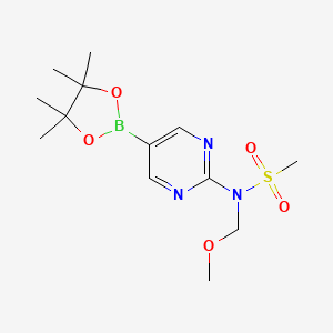 2-(Methanesulfonyl(N-methoxymethyl)amino)pyrimidine-5-boronic acid, pinacol ester