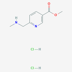 molecular formula C9H14Cl2N2O2 B2785975 Methyl 6-[(methylamino)methyl]pyridine-3-carboxylate dihydrochloride CAS No. 1909336-84-0