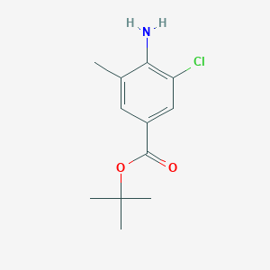 molecular formula C12H16ClNO2 B2785981 Tert-butyl 4-amino-3-chloro-5-methylbenzoate CAS No. 2248272-89-9