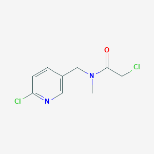 molecular formula C9H10Cl2N2O B2785983 2-Chloro-N-((6-chloropyridin-3-yl)methyl)-N-methylacetamide CAS No. 1353977-92-0