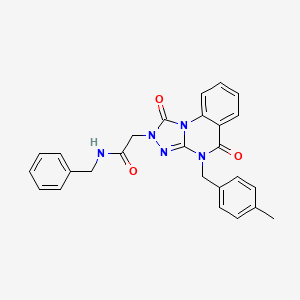 molecular formula C26H23N5O3 B2785984 N-benzyl-2-[4-(4-methylbenzyl)-1,5-dioxo-4,5-dihydro[1,2,4]triazolo[4,3-a]quinazolin-2(1H)-yl]acetamide CAS No. 1243009-68-8