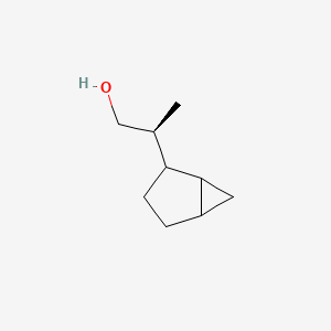 molecular formula C9H16O B2786002 (2S)-2-(2-Bicyclo[3.1.0]hexanyl)propan-1-ol CAS No. 2248218-94-0