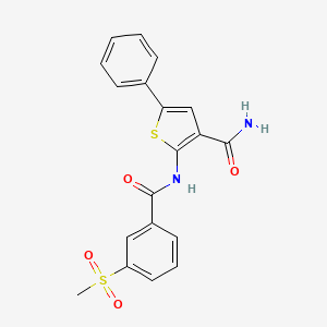 B2786030 2-(3-(Methylsulfonyl)benzamido)-5-phenylthiophene-3-carboxamide CAS No. 941994-05-4