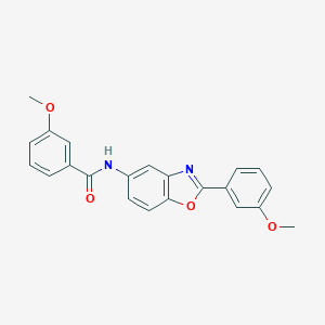 molecular formula C22H18N2O4 B278604 3-methoxy-N-[2-(3-methoxyphenyl)-1,3-benzoxazol-5-yl]benzamide 