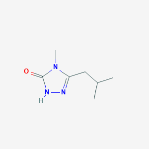 molecular formula C7H13N3O B2786054 4-methyl-3-(2-methylpropyl)-4,5-dihydro-1H-1,2,4-triazol-5-one CAS No. 2199132-58-4