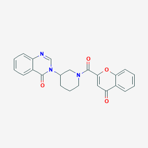 3-(1-(4-oxo-4H-chromene-2-carbonyl)piperidin-3-yl)quinazolin-4(3H)-one