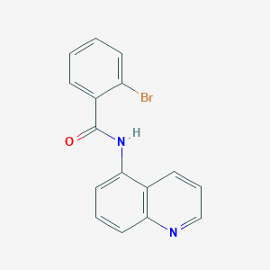 molecular formula C16H11BrN2O B278607 2-bromo-N-quinolin-5-ylbenzamide 