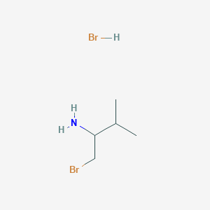molecular formula C5H13Br2N B2786097 1-Bromo-3-methylbutan-2-amine;hydrobromide CAS No. 15218-08-3