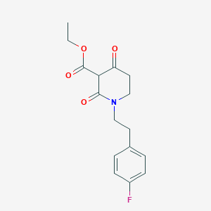Ethyl 1-(4-fluorophenethyl)-2,4-dioxo-3-piperidinecarboxylate