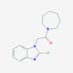 1-[2-(1-azepanyl)-2-oxoethyl]-2-chloro-1H-benzimidazole