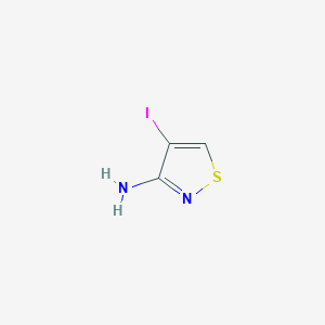 molecular formula C3H3IN2S B2786127 4-Iodo-1,2-thiazol-3-amine CAS No. 2158718-02-4