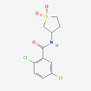 molecular formula C11H11Cl2NO3S B2786140 2,5-dichloro-N-(1,1-dioxidotetrahydrothiophen-3-yl)benzamide CAS No. 898425-59-7