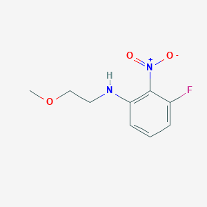 molecular formula C9H11FN2O3 B2786143 3-Fluoro-N-(2-methoxyethyl)-2-nitroaniline CAS No. 1182443-71-5