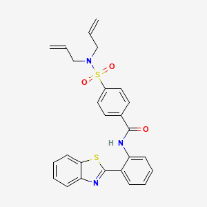 molecular formula C26H23N3O3S2 B2786146 N-(2-(benzo[d]thiazol-2-yl)phenyl)-4-(N,N-diallylsulfamoyl)benzamide CAS No. 477570-06-2