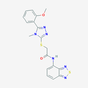 N-(2,1,3-benzothiadiazol-4-yl)-2-{[5-(2-methoxyphenyl)-4-methyl-4H-1,2,4-triazol-3-yl]sulfanyl}acetamide