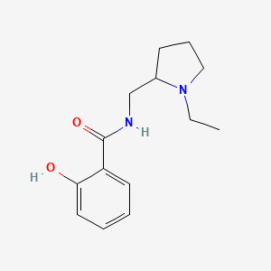 molecular formula C14H20N2O2 B2786165 N-[(1-ethylpyrrolidin-2-yl)methyl]-2-hydroxybenzamide CAS No. 51431-46-0