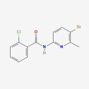 molecular formula C13H10BrClN2O B2786170 N-(5-bromo-6-methylpyridin-2-yl)-2-chlorobenzamide CAS No. 638141-78-3