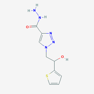 1-[2-hydroxy-2-(2-thienyl)ethyl]-1H-1,2,3-triazole-4-carbohydrazide