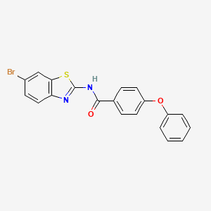 molecular formula C20H13BrN2O2S B2786193 N-(6-bromobenzo[d]thiazol-2-yl)-4-phenoxybenzamide CAS No. 307510-57-2