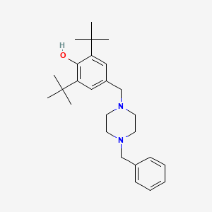 molecular formula C26H38N2O B2786204 4-[(4-Benzylpiperazin-1-yl)methyl]-2,6-di-tert-butylphenol CAS No. 331853-54-4