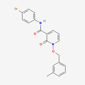 molecular formula C20H17BrN2O3 B2786210 N-(4-bromophenyl)-1-((3-methylbenzyl)oxy)-2-oxo-1,2-dihydropyridine-3-carboxamide CAS No. 847464-79-3