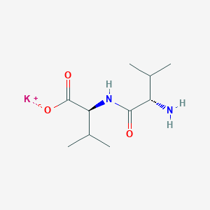 molecular formula C10H19KN2O3 B2786226 Potassium;(2S)-2-[[(2S)-2-amino-3-methylbutanoyl]amino]-3-methylbutanoate CAS No. 2137090-16-3