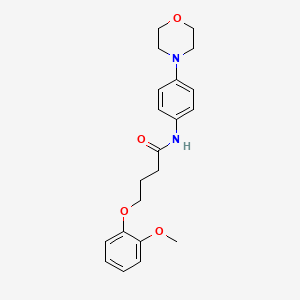 molecular formula C21H26N2O4 B2786252 4-(2-methoxyphenoxy)-N-(4-morpholin-4-ylphenyl)butanamide CAS No. 773150-98-4