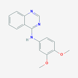 molecular formula C16H15N3O2 B2786256 N-(3,4-dimethoxyphenyl)quinazolin-4-amine CAS No. 389576-73-2