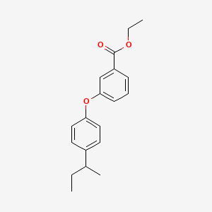 molecular formula C19H22O3 B2786257 Ethyl 3-[4-(sec-butyl)phenoxy]benzenecarboxylate CAS No. 866153-74-4