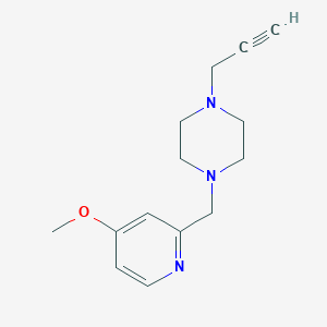 molecular formula C14H19N3O B2786267 1-[(4-Methoxypyridin-2-yl)methyl]-4-(prop-2-yn-1-yl)piperazine CAS No. 1797803-32-7