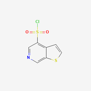 molecular formula C7H4ClNO2S2 B2786287 Thieno[2,3-c]pyridine-4-sulfonyl chloride CAS No. 1936220-93-7