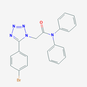 molecular formula C21H16BrN5O B278629 2-[5-(4-bromophenyl)-1H-tetraazol-1-yl]-N,N-diphenylacetamide 