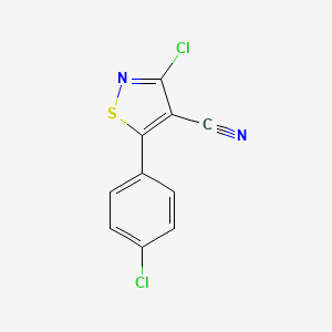 5-(4-Chlorophenyl)-3-chloroisothiazole-4-carbonitrile