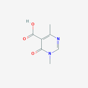 molecular formula C7H8N2O3 B2786306 1,4-Dimethyl-6-oxo-1,6-dihydropyrimidine-5-carboxylic acid CAS No. 2138515-47-4