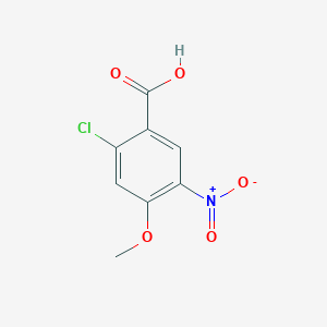 molecular formula C8H6ClNO5 B2786308 2-Chloro-4-methoxy-5-nitrobenzoic acid CAS No. 33458-99-0