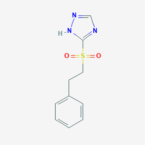 molecular formula C10H11N3O2S B278632 2-phenylethyl 4H-1,2,4-triazol-3-yl sulfone 