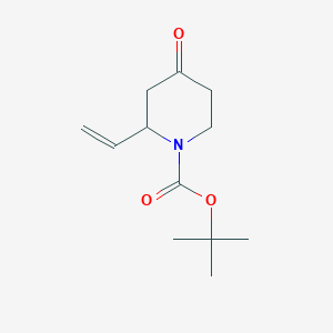 molecular formula C12H19NO3 B2786320 1-Boc-2-vinyl-4-piperidinone CAS No. 796112-47-5