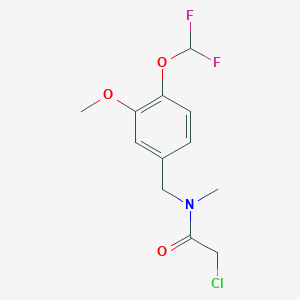 2-Chloro-N-{[4-(difluoromethoxy)-3-methoxyphenyl]methyl}-N-methylacetamide