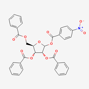 molecular formula C33H25NO11 B2786336 2,3,5-三-O-苯酰-1-O-(对硝基苯酰)-D-核糖呋喃糖 CAS No. 34213-15-5