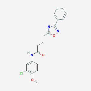 N-(3-chloro-4-methoxyphenyl)-4-(3-phenyl-1,2,4-oxadiazol-5-yl)butanamide