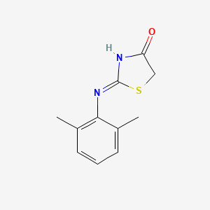 molecular formula C11H12N2OS B2786348 2-[(2,6-Dimethylphenyl)imino]-1,3-thiazolidin-4-one CAS No. 380442-86-4