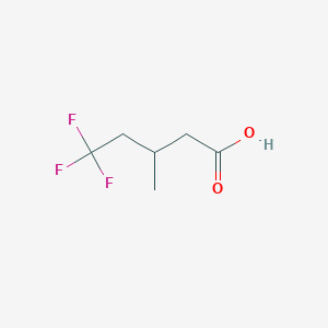 molecular formula C6H9F3O2 B2786351 5,5,5-三氟-3-甲基戊酸 CAS No. 107103-92-4