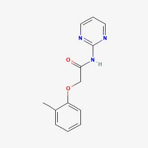 molecular formula C13H13N3O2 B2786365 2-(2-methylphenoxy)-N-pyrimidin-2-ylacetamide CAS No. 723737-15-3