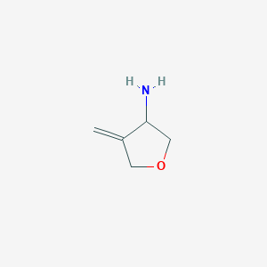 molecular formula C5H9NO B2786367 4-Methylideneoxolan-3-amine CAS No. 2167821-66-9