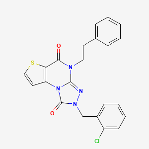 molecular formula C22H17ClN4O2S B2786373 Chembl4529124 CAS No. 1358428-73-5