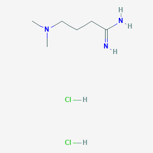 molecular formula C6H17Cl2N3 B2786374 4-(Dimethylamino)butanimidamide dihydrochloride CAS No. 28163-08-8
