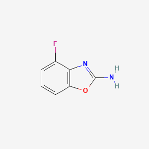 molecular formula C7H5FN2O B2786379 4-Fluorobenzo[d]oxazol-2-amine CAS No. 1806424-25-8