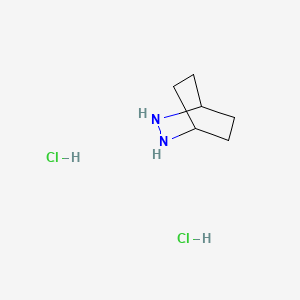 molecular formula C6H14Cl2N2 B2786385 2,3-Diazabicyclo[2.2.2]octane dihydrochloride CAS No. 1909324-53-3