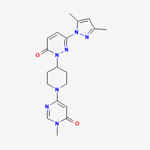 6-(3,5-Dimethylpyrazol-1-yl)-2-[1-(1-methyl-6-oxopyrimidin-4-yl)piperidin-4-yl]pyridazin-3-one