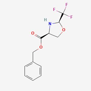molecular formula C12H12F3NO3 B2786393 Tfm-PsiPro-OBn (S,R) CAS No. 1228376-93-9